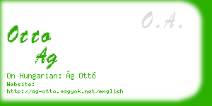 otto ag business card